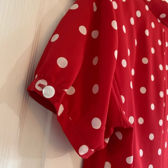 Liz Claiborne Red Polka Dot Dress - Picture 4 of 4
